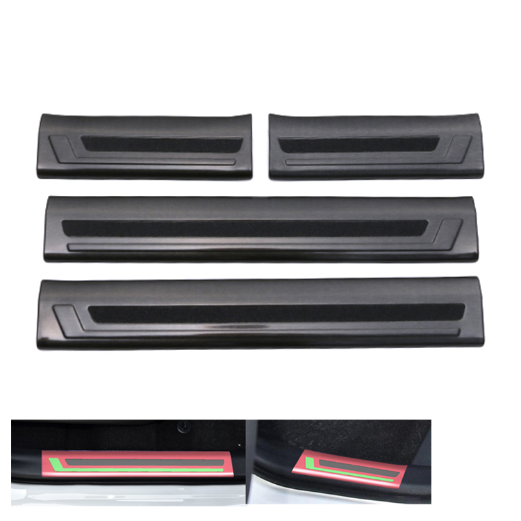 TOYOTA 2019 RAV4 XA50 DOOR SILL SCUFF PLATE BLACK HAIRLINE